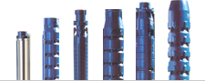 Vertical borewell submersible pumps